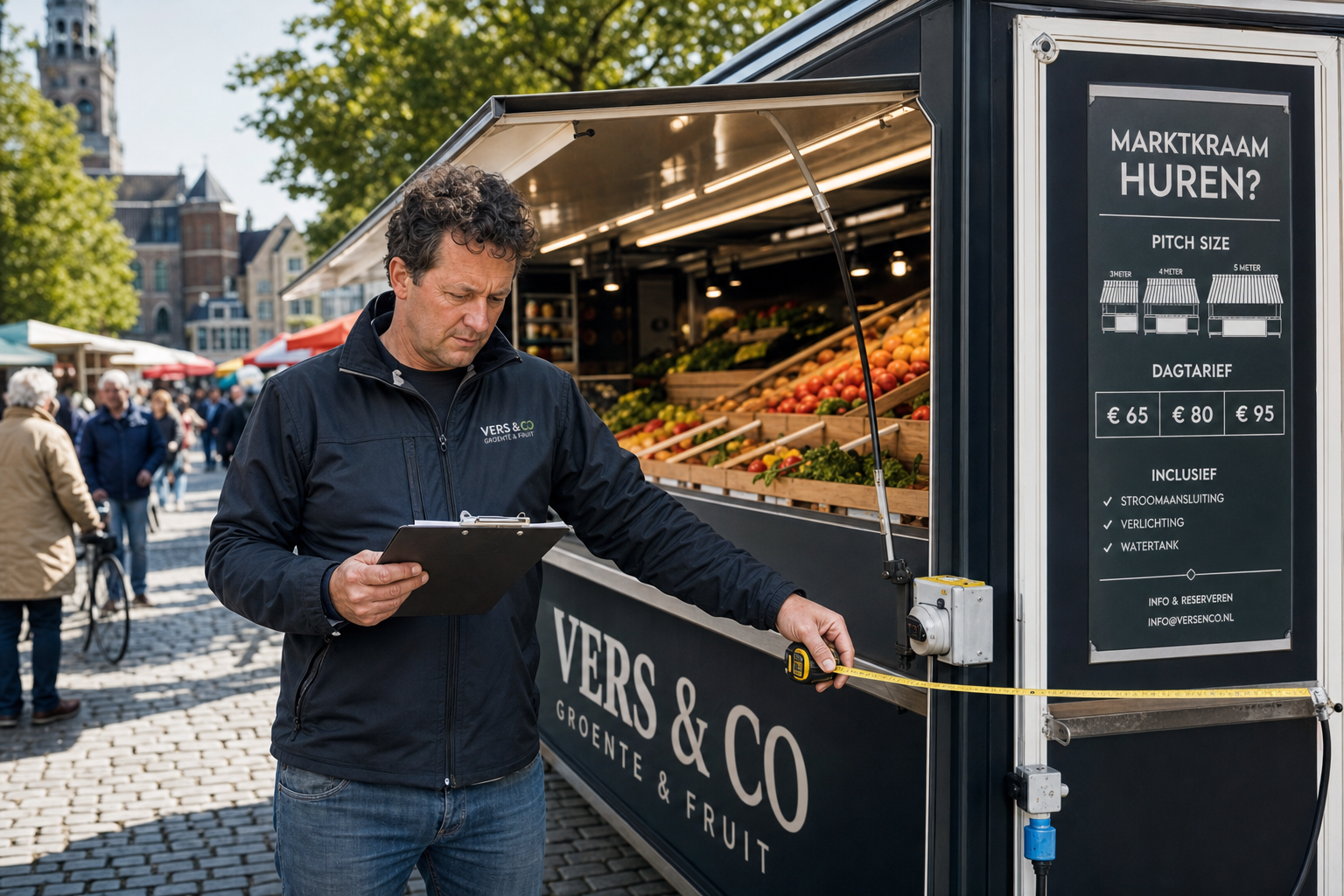 Marktkraam huren prijzen