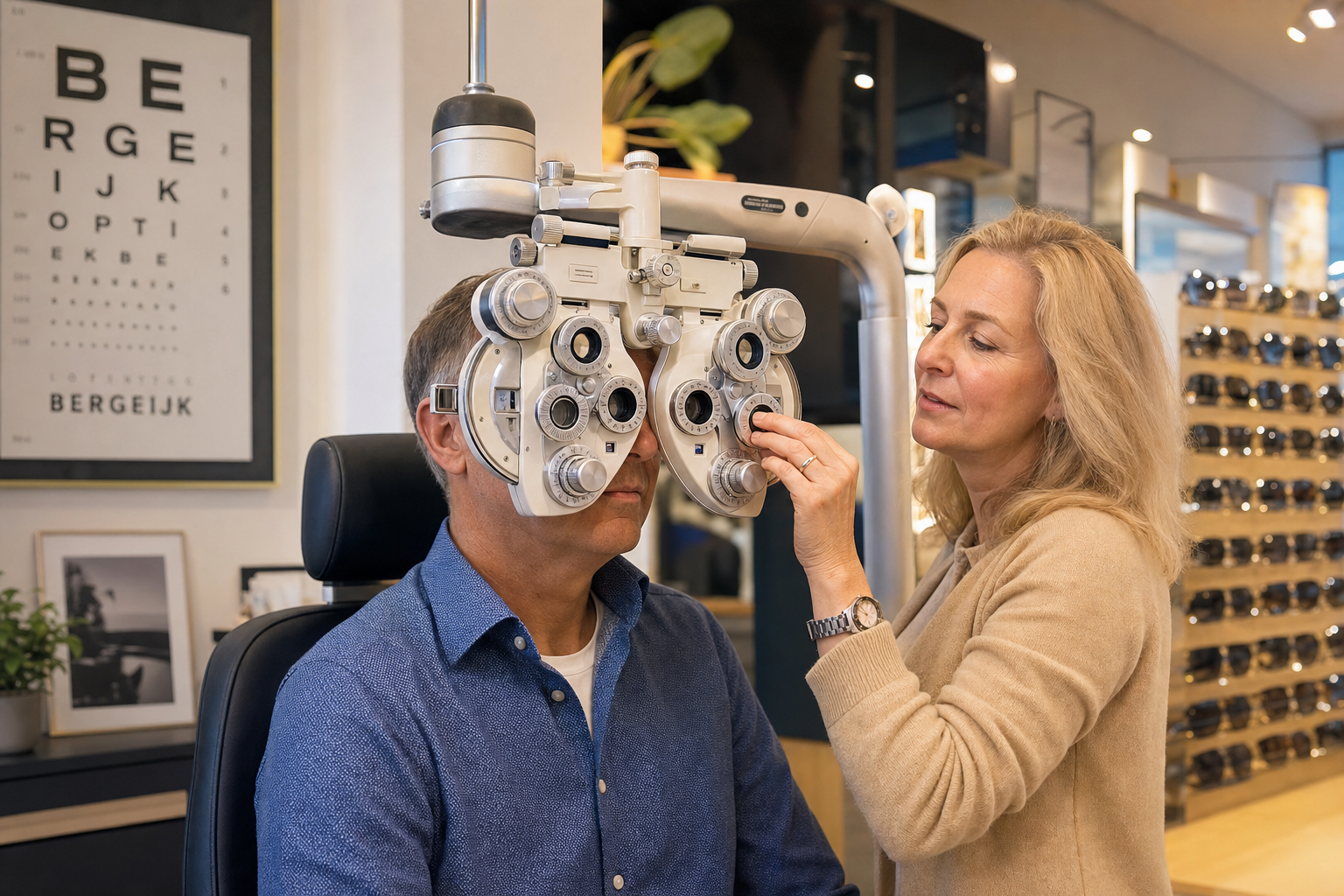 Oogmeting bij opticien