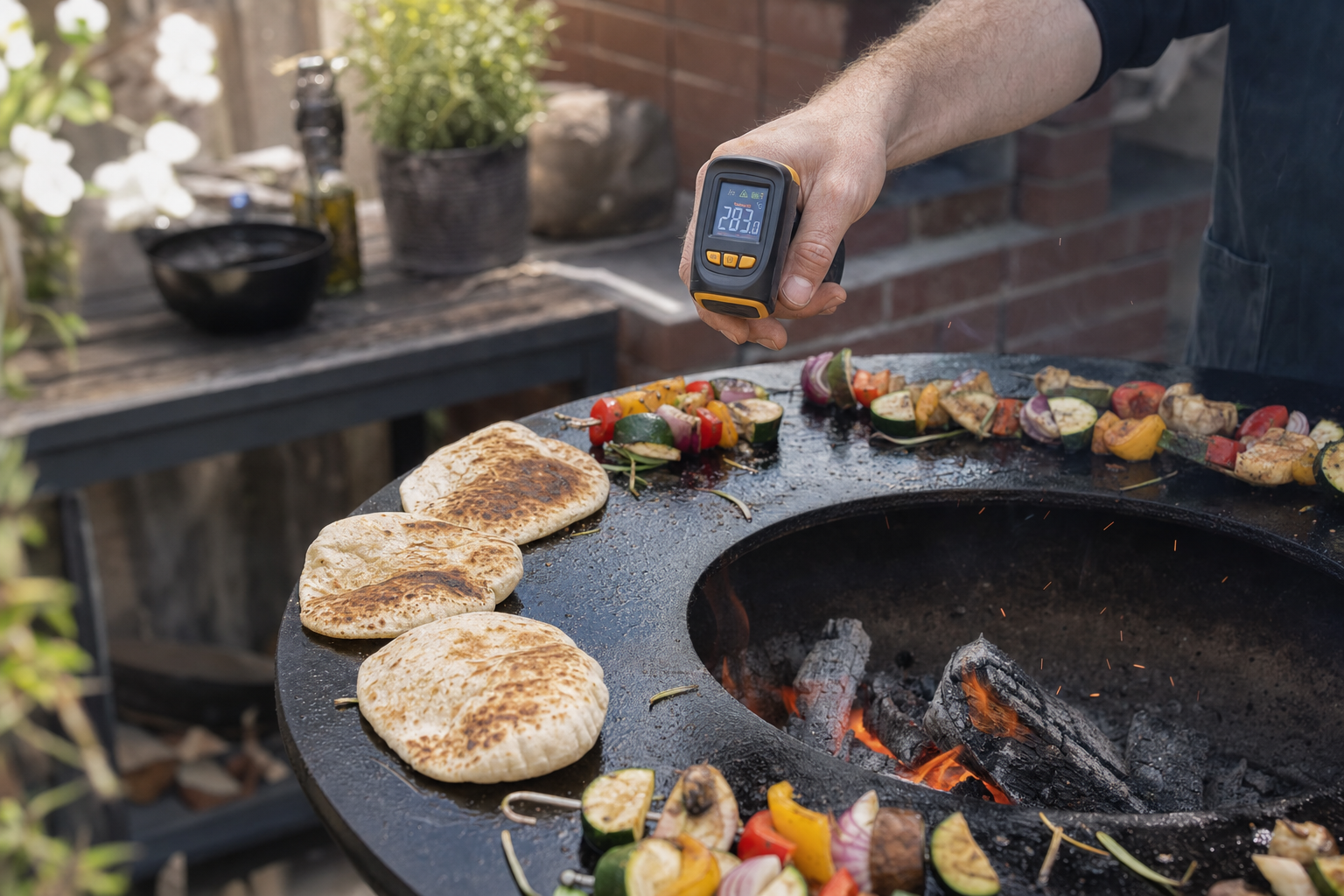 Hotspots voorkomen bij BBQ ring vuurschaal