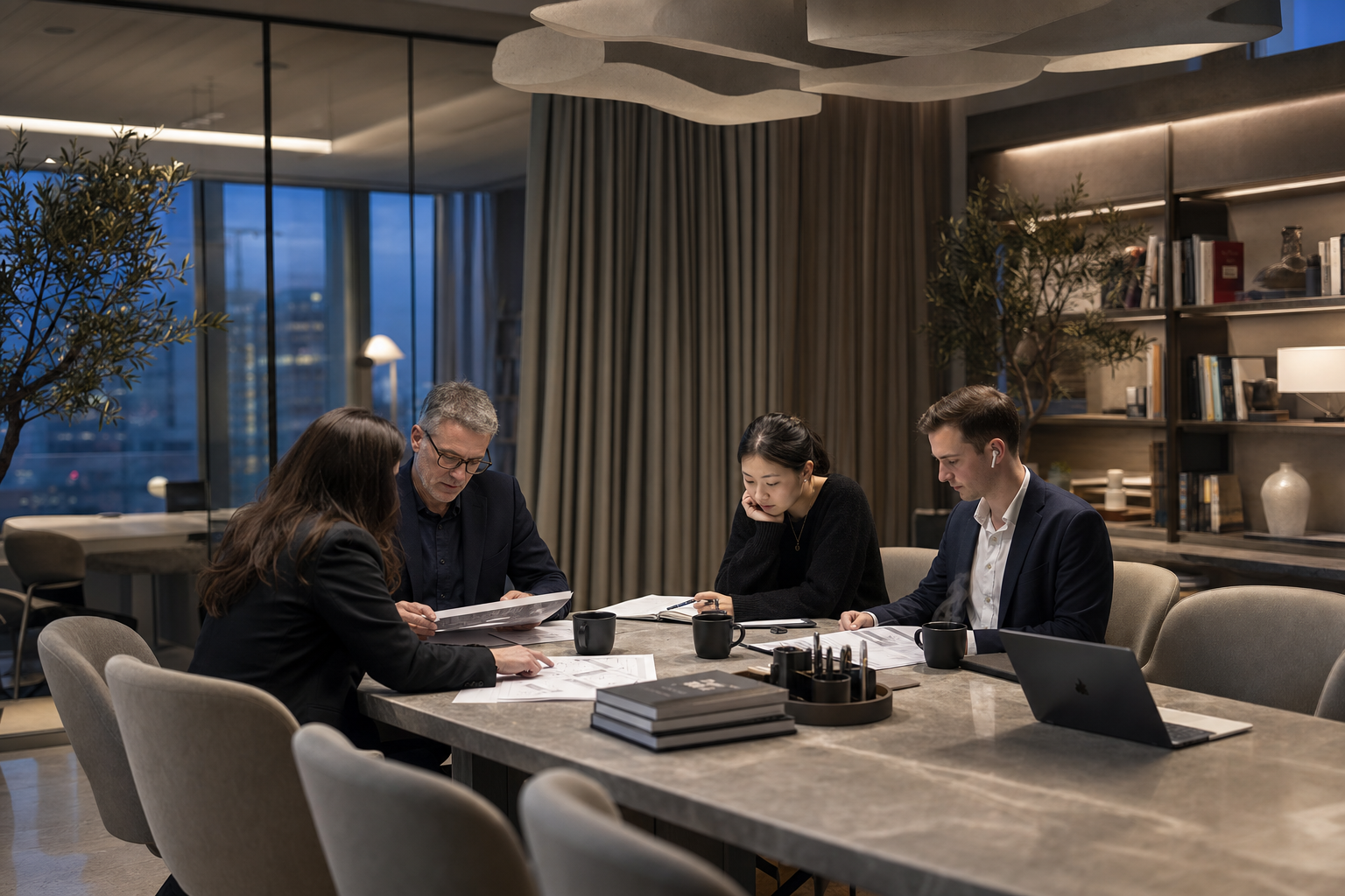 Akoestische oplossingen in luxe kantoor