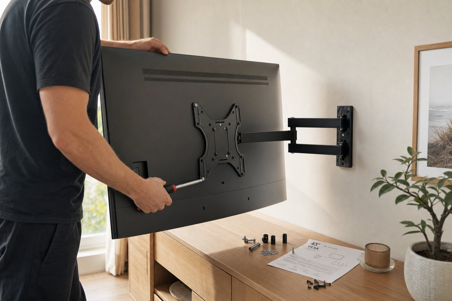 TV beugel 43 inch VESA maat